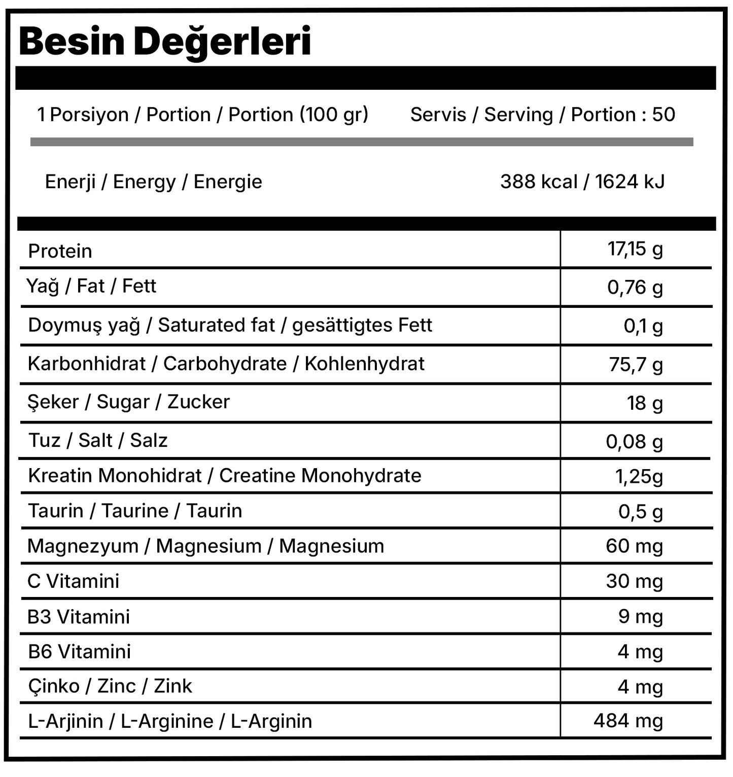 MASS GAINER Be Massive ÇIKOLATA 5000 gr